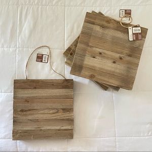 4 12”x12” Blank Wood Pallet